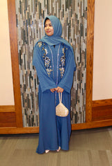 Nadira Abaya in Sapphire