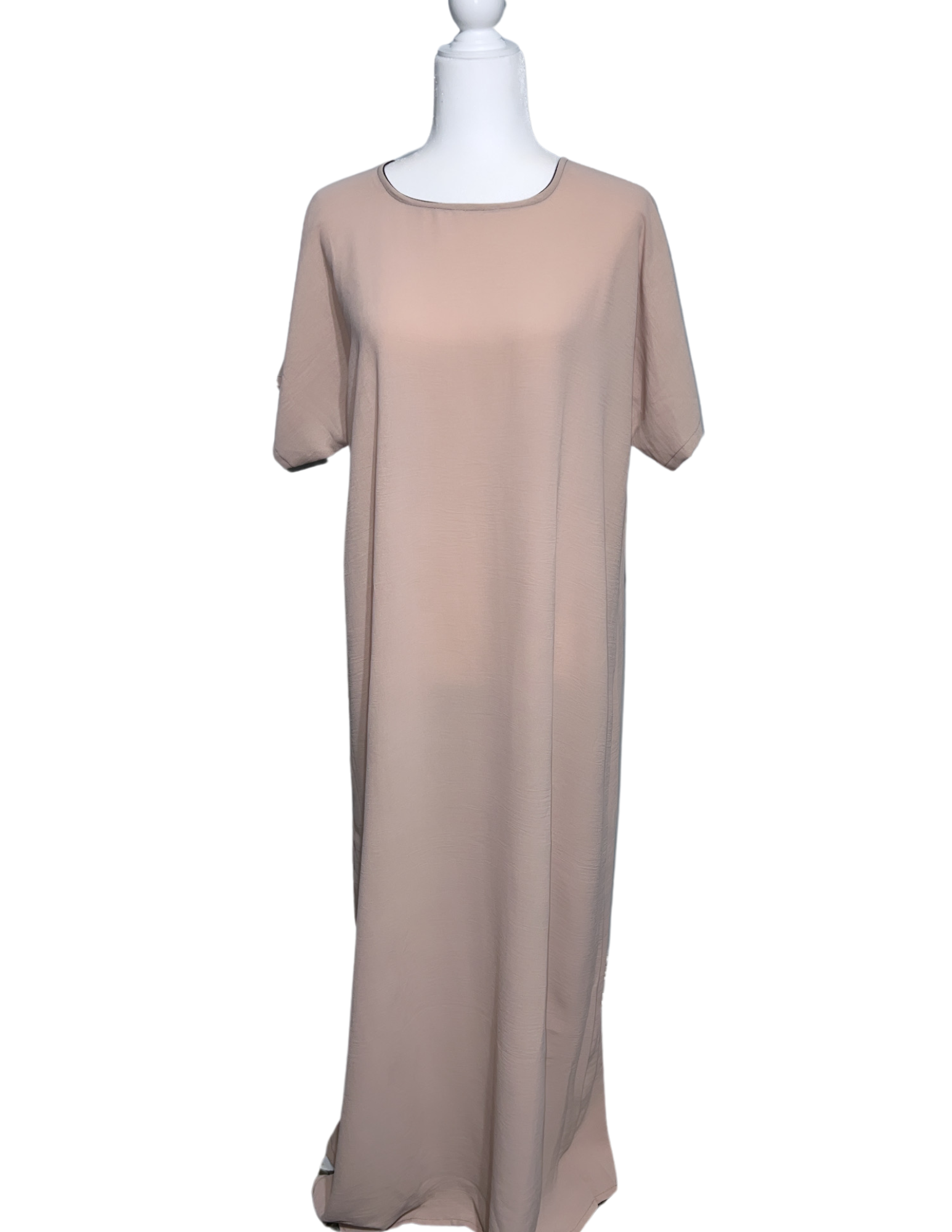 Nailah Abaya in Nude Pink